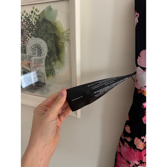 KAY UNGER Nicole Column Gown in Saffron Black Size 10 - Picture 6 of 9